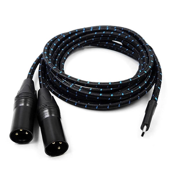 Type C til 2 XLR 3-benet Type C til XLR Han til Han USB C til 2 XLR Han 50cm 150cm
