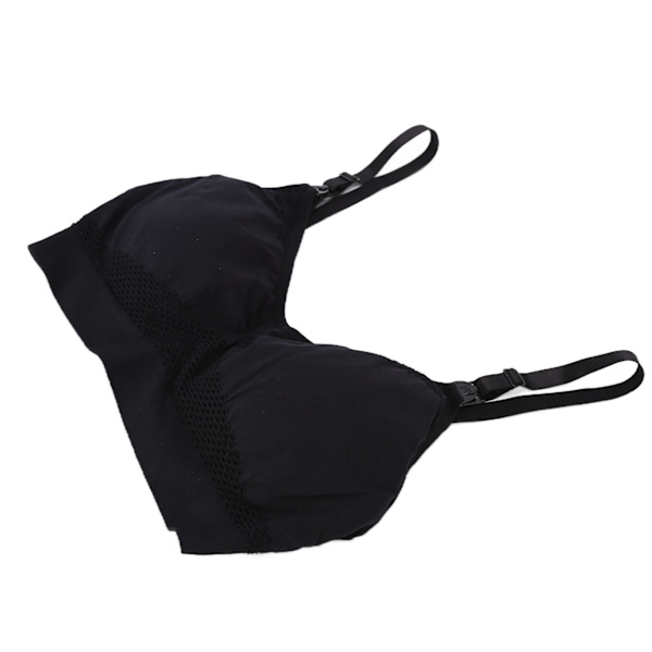 Åndbar håndfri pumpe-bh til gravide og ammende kvinder Amme-bh til amning Maternity bh Sort XL