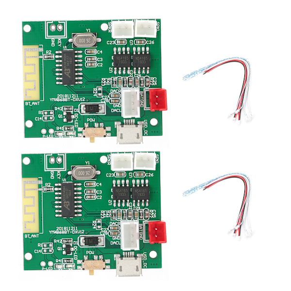 1 pari power vahvistinlevy Audio-stereokaiutin Bluetooth 5.0 TWS 3.7-5V