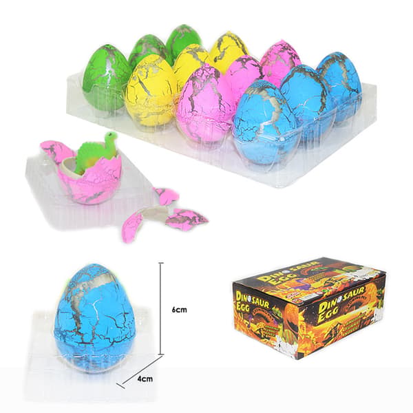 12 stk. Vannklekking Oppblåsbare Dinosaur Egg Leker for Barn Magisk Klekking Voksende Dyr Dinosaur Egg