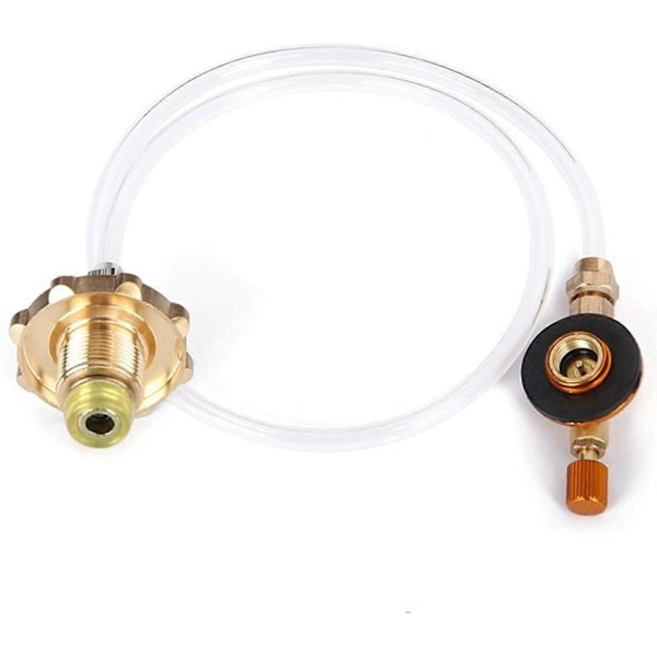 G-as Spis Propan Påfyllningsadapter Brännare Platt Cylinder Tank Adapter Utomhus Camping Påfyllningsadapter