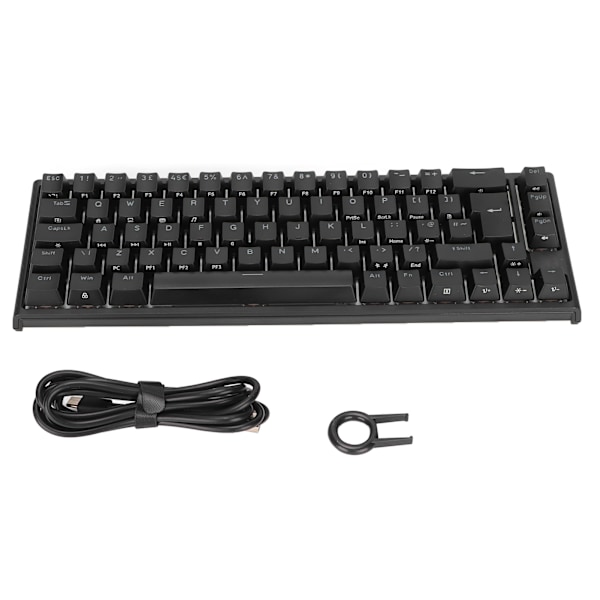 Mekanisk tangentbord 68 tangenter RGB bakgrundsbelyst typ C USB-anslutning Bred kompatibilitet Exakt stabilt spelande tangentbord
