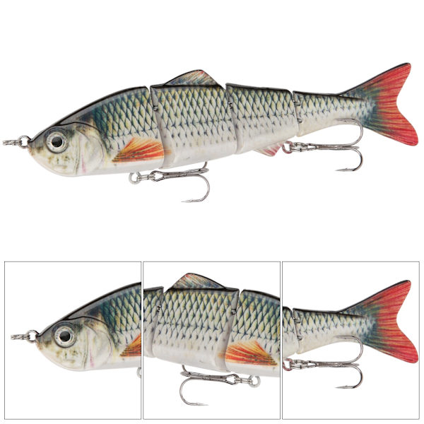 12cm/18g ABS-muovi moniosainen keinotekoinen kalastussyötti uintisyötti merikovat syötit kalastustarvikkeetY145-3