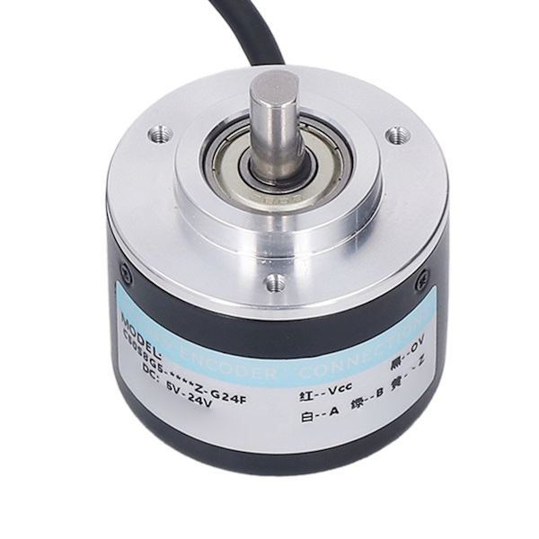 PNP Inkremental Encoder IP50 50mm Udvendig Diameter 2 Faset Inkremental Encoder til Intelligent Styring DC5-24V 2000P/R