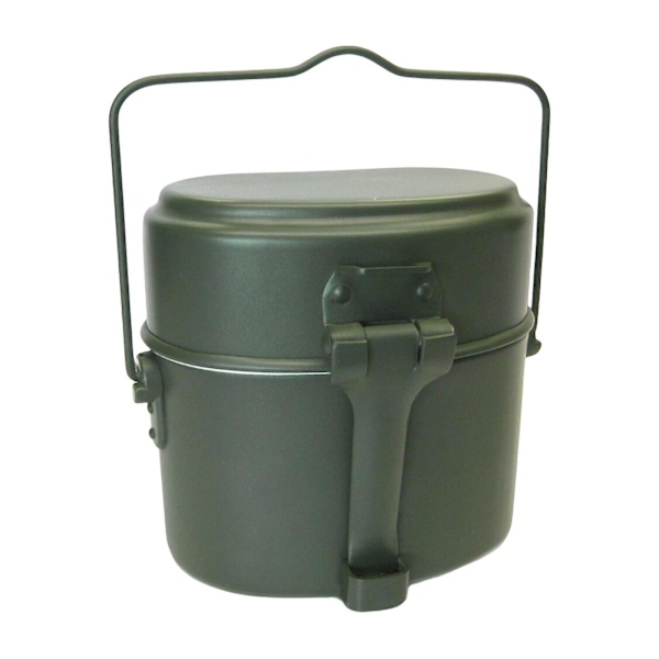 3 Delars Lunchlåda Set Aluminium Gryta och Panna Mess Kit för Camping Picknick Matlagning