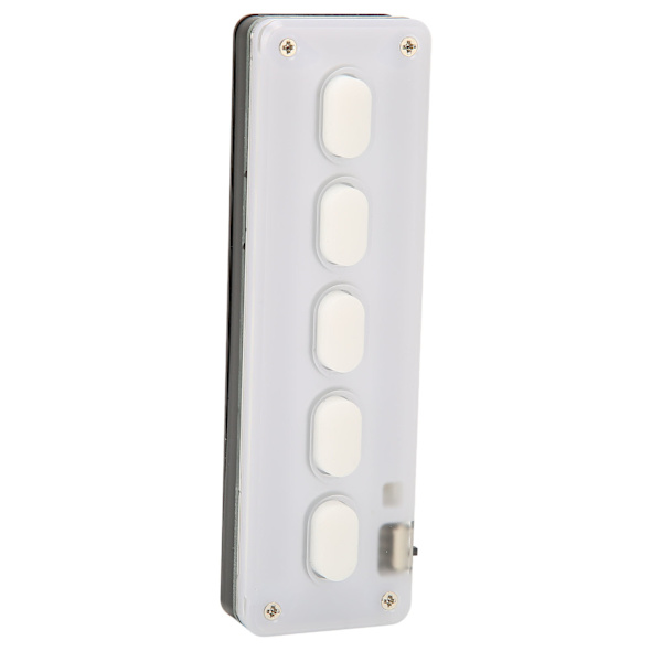 Programmerbar knappsats 5 tangenter Trådbunden USB Trådlös Bluetooth Dual Mode Mini Silikon Tyst DIY Programmerbart Gaming Tangentbord Vit