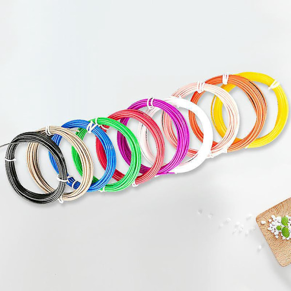 30 Färger Högprecision 3D-skrivarfilament, 10 Fot per Färg