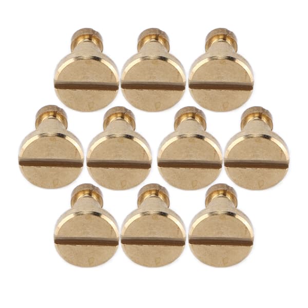10 sæt bogbindingsskruer, nem binding, adskillelse, robuste DIY-hæfterivetter til læderhåndværk, hæfte 6,5x7 mm