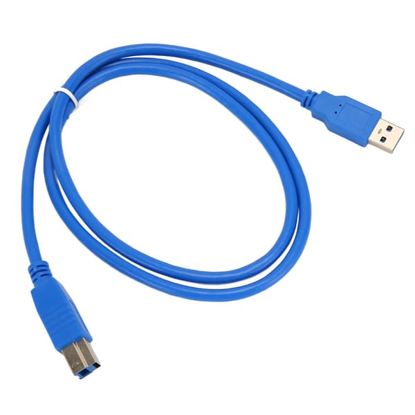 USB3.0 skriverdatakabel hann til hann USB A til B overføringsledning firkantet port høyhastighets 1 meter