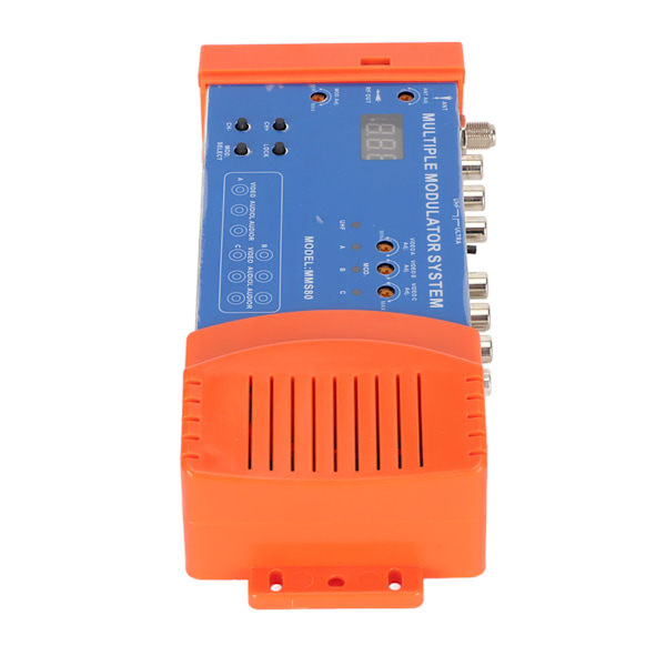 Hjemmemodulator multikanalsstøtte PAL NTSC flere modulatorsystemer for TV-boks AV-kilde 100‑240V US-plugg