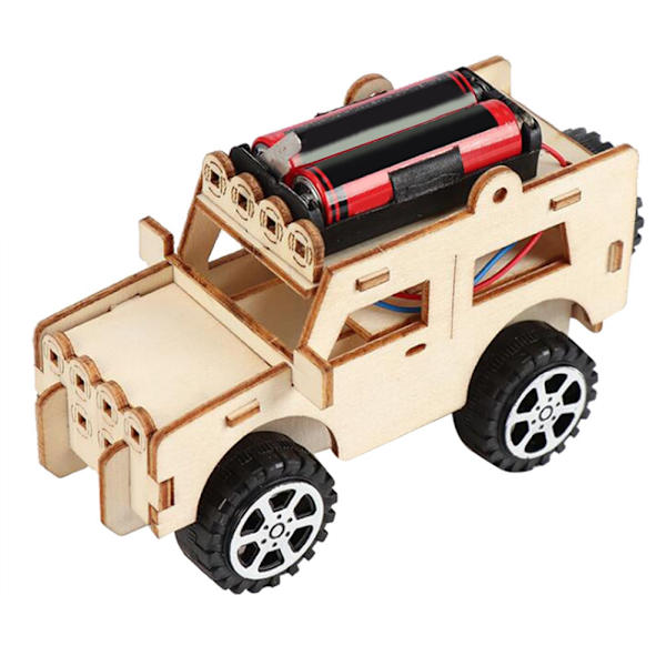 Barn Elektrisk DIY För Jeep Modell Fysiskt Experiment Leksak Tidig Pedagogisk Present