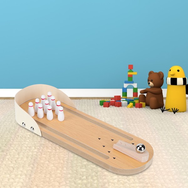 Mini Desktop Bowlingspel Familjefest Spel Decompression Underhållning Spel Leksak för Barn och Vuxna