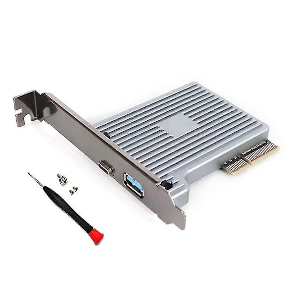 2 Porttia Pci-e 3.0 X4 - Usb 3.2 Laajennuskortti Pikalataus Usb-c Hub-ohjain
