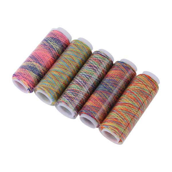5 stk Multicolor Gradient Sy Quilting Broderigrådsneller Plaggtilbehør