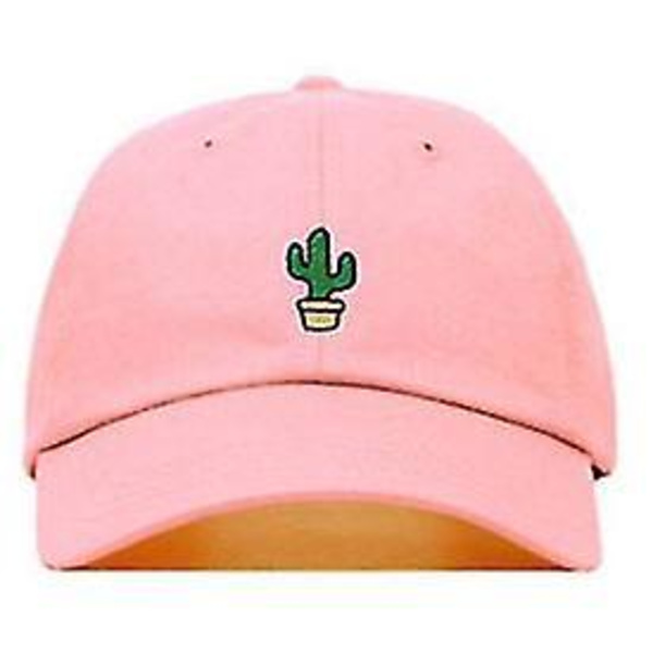 Broderad Kaktus Basebollkeps - Rosa