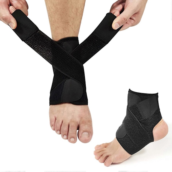 Ankelstöd, Andningsbart Ankelstöd Hälstöd för Smärtlindring vid Plantar Fasciit, Justerbar Rem Kompression Öppen Häldesign, Skydd för Sp