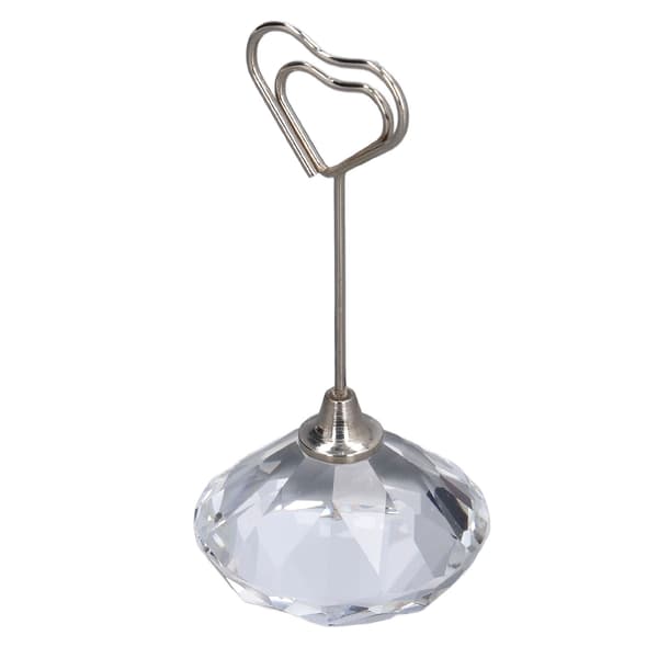 Bordnummerholder Hjerteformet Stabil Premium Metall Solid Slitesterk Mye Brukt Plasskortholder 9 cm Hjerteformet