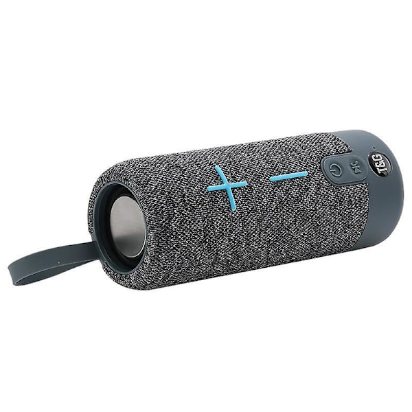 Kraftfull 360-ljud bärbar Bluetooth trådlös högtalare - Grå