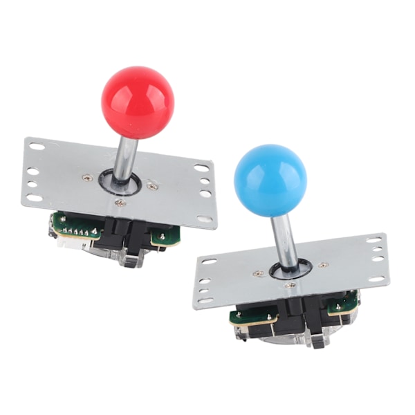 2-spillers arkade-spil DIY-sæt LED-belyste trykknapper USB-encoder til pc-spil 5V (rød blå)