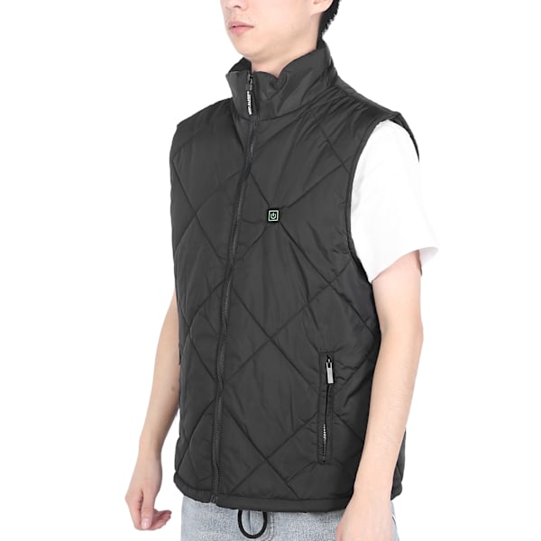 45‑65℃ Oppvarmet Vest 5 Gir Temperaturskontroll Intelligent Bryter USB Lading Elektrisk Avtakbar KlærM