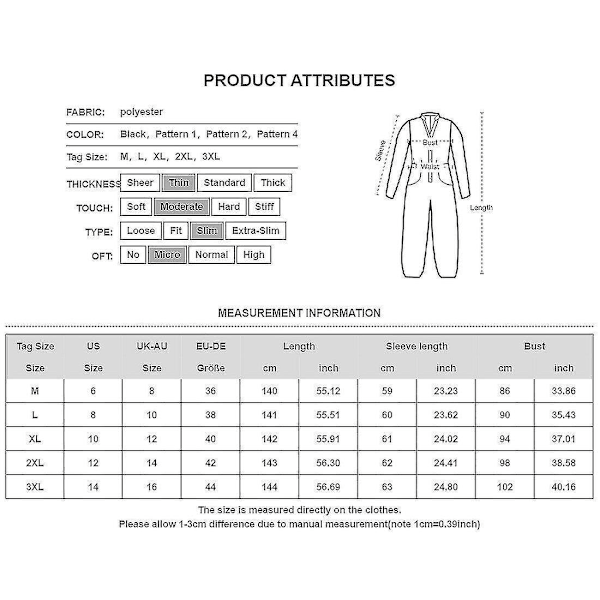 Seksikäs naisten avoselkäinen haalaripyjama - Loungewear-yöasu 3XL musta kulta