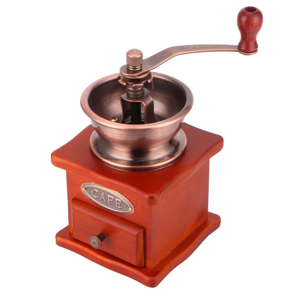 Mini vintage handvevad kaffebönkvarn manuell kaffekvarn för hushållsbruk
