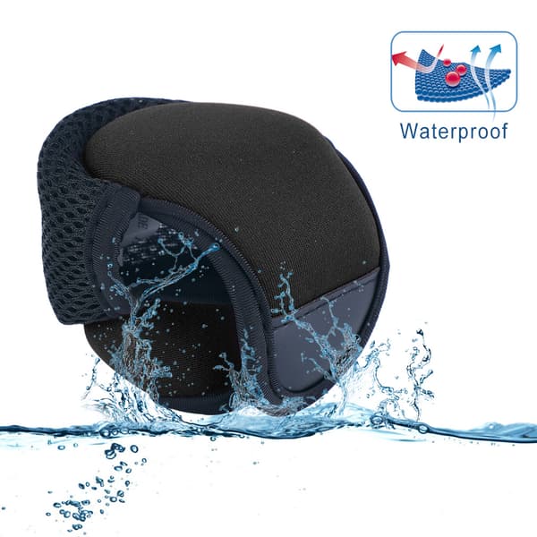 Vattentät andningsbar Baitcasting Fiskerulle Väska Fish Wheel Protector (Svart)