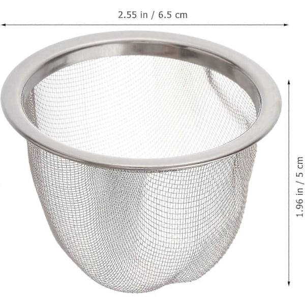 Tekande Si Udskiftning: 8 stk. Tekande Sier Indsatser Te Infuser Løse Te Sier til Te Kaffe Maskine 6,5*4,5 cm