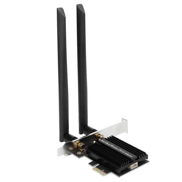 Netværkskort Desktop Dual Band Adapter med 8DB Antenneforlængerkabel AX3000 PCI-E