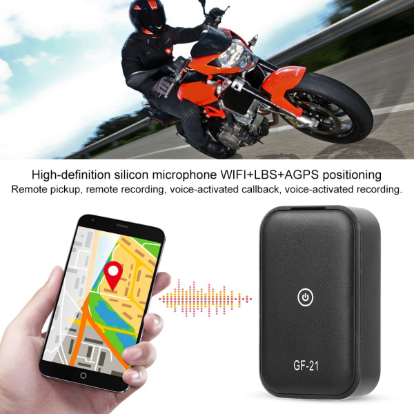 GPS Mini Car Anti Lost Device Locator Magnet Mikrofon WIFI+LBs AGPS Positioneringsspårning