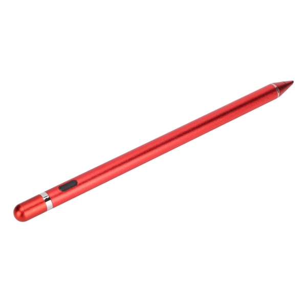 Active Capacitive Stylus USB Lading Kobberspiss Touch Screen Pen for mobiltelefon og nettbrett Rød
