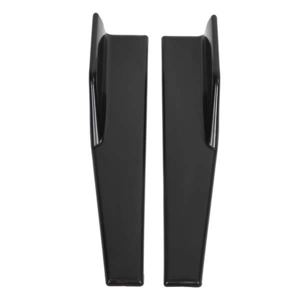 2 stk. Universal Mat Sort Side Skørt Rocker Splitter Winglet Vinger Canard Diffuser