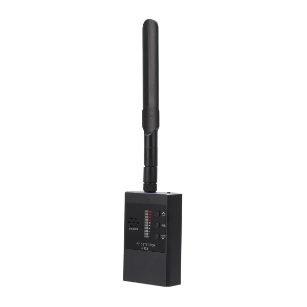 RF Detektor Bug WiFi Kamera Finder Lyssningsenhet GPS Trådlös Signal Scanner G338 Svart