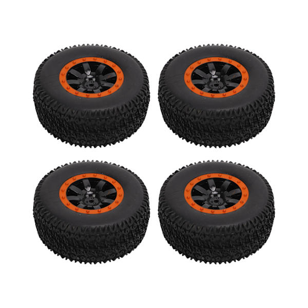 4 st Short Course Truck-däck 12 mm Hex RC Short Course Truck Gummidäck för Traxxas Slash för HPIOrange