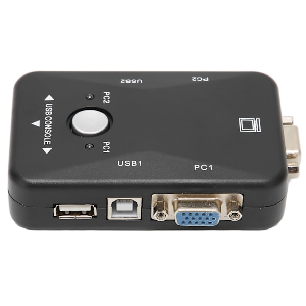 USB 2.0 KVM-switch 1920x1440 2-portars dubbelmonitor KVM-switch för WIN95 98 98SE 2000 ME XP
