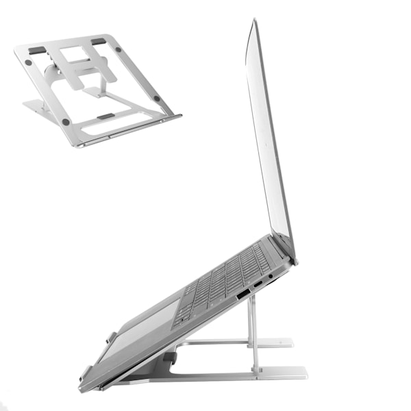 Bærbar computerstativ i aluminiumslegering, universelt foldbart bærbart kølebeslag UN‑62 til stationær computer
