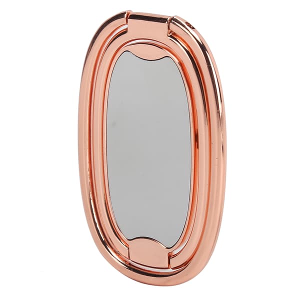 Mobiltelefon Fingerring Stativ Grepp 360° Rotation Telefonhållare för Magnetisk Bilfäste Roséguld
