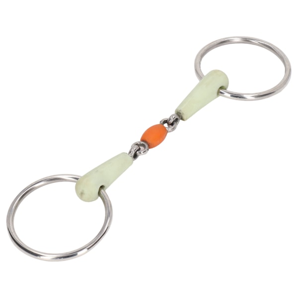 Rostfritt stål hästmunstycke häst Eggbutt Snaffle Bit utomhusträning lös ring