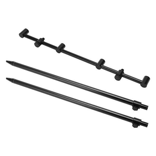 Fiske Spöfäste 2 Sektioner Teleskopisk Aluminiumlegering Fiske Spö Stöd med Universalgänga för Utomhusfiske 2x60cm Mark