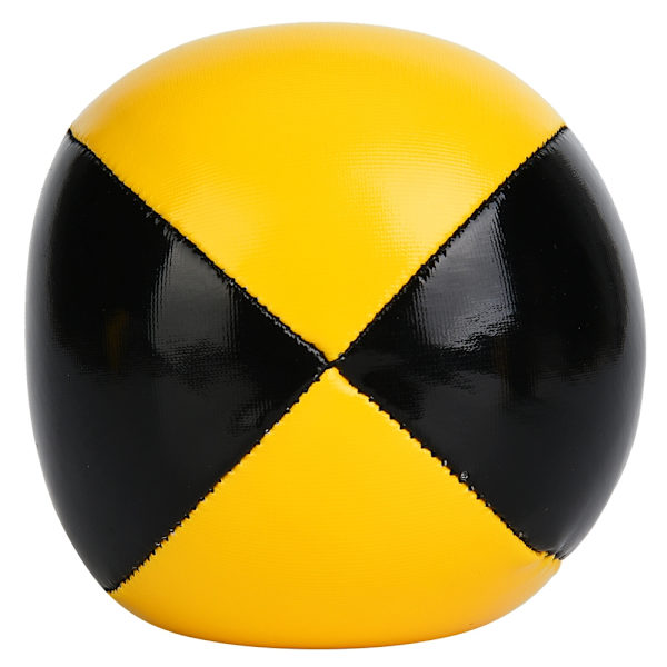 3st Gul Svart PU Dun Jonglering Bollar Clown Spelande Jonglering Ball Set för nybörjare