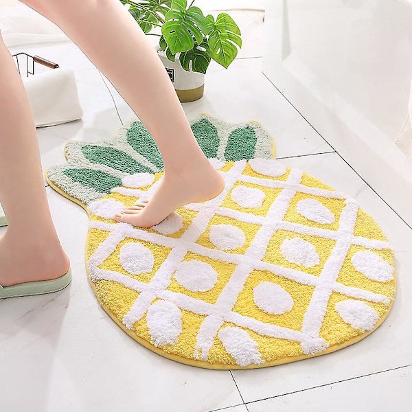 Ananaskuvioinen Premium imukykyinen ovimatto - 50 x 80 cm sisä- ja ulkoaulamatto
