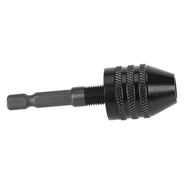 1/4 tum sexkantskaft nyckellös chuck spännhylsa Adapter Kapacitet 0,8-8 mm för elektrisk skruvmejsel borr