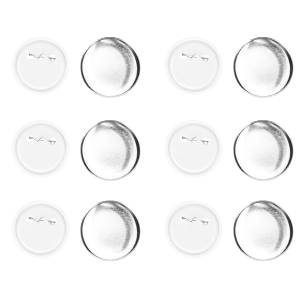 100 sett blanke knappemerker for knappemaskin DIY rund form rustfrie knappematerialer 58mm/2.3in