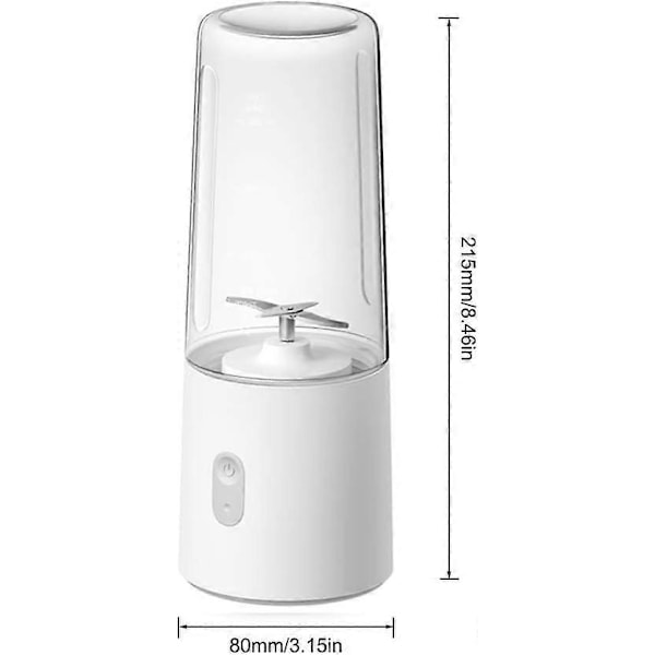 Portabel Elektrisk Juicer, Blender, 350ml Trådlös Multifunktionell Mini USB Uppladdningsbar Juicekopp