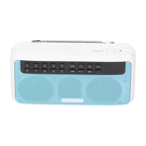 E500 Trådlösa bärbara Bluetooth-högtalare stöder AUX/minneskort med ficklampa blå