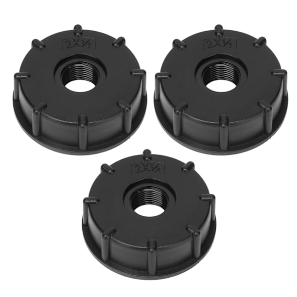 3 stk. IBC-tankforbindelse groft gevindslangeafløbsadapter plastfitting 60 mm indvendig diameter G1/2