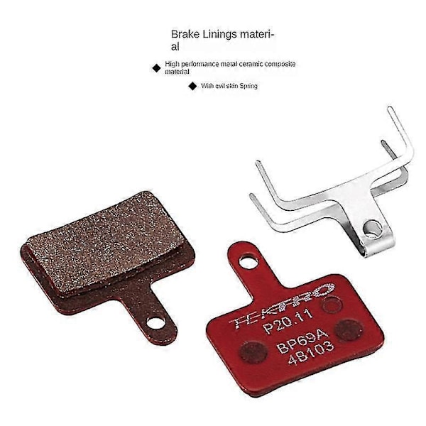 2 Paria P20.11 Jarrupaloja Pyörän Hydrauliselle Levyjarrulle, Yhteensopiva M335 395 Metallisten Pyöräilypalojen kanssa, Pyöräilyosat