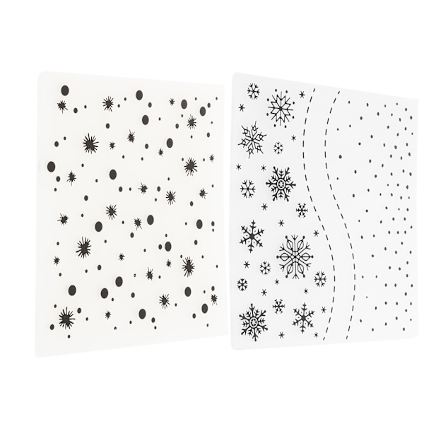 2 kpl muovikuviointikansiot DIY kortinvalmistus paperikäsityötyökalu Scrapbooking kohokuvioitu malli