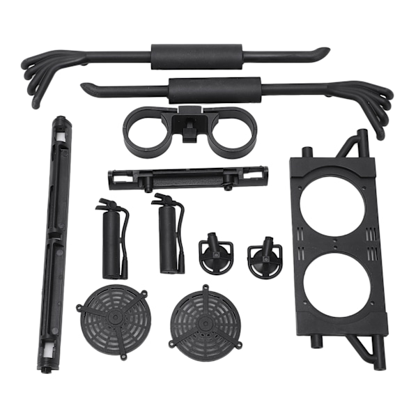 RC-bildekseldekorasjonsvindudekorativt eksosrørsett for ZD Racing DBX-07 1/7 RC-kjøretøy