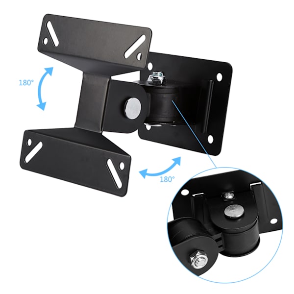 Universell vippebar LCD-skjerm TV-veggfeste for 14 15 17 19 22 24 tommer